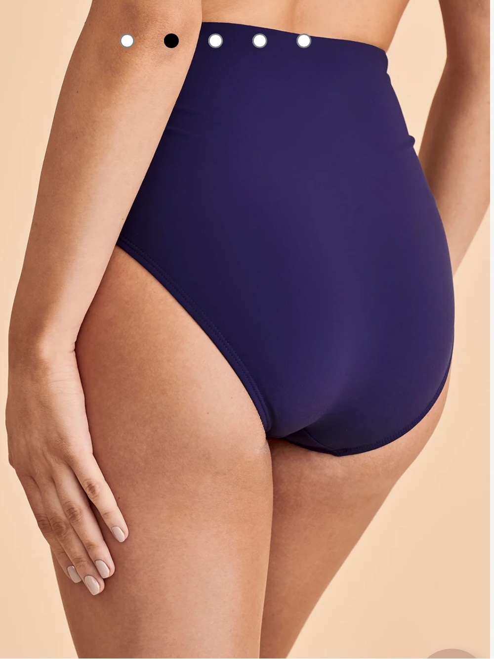 Christina High waisted tummy tamer navy blue bikini bottoms new with tags! Sz 1X